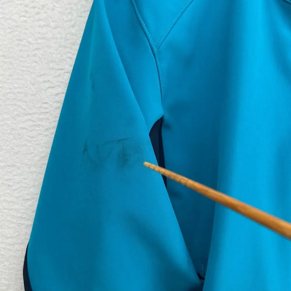 PATAGONIA Jacket Mens L Adze Hybrid Polartec Softshell Windbreaker Full Zip Blue
